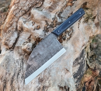 Сербский шеф нож из кованой стали 95Х18 купить на сайте koval-knife.shop